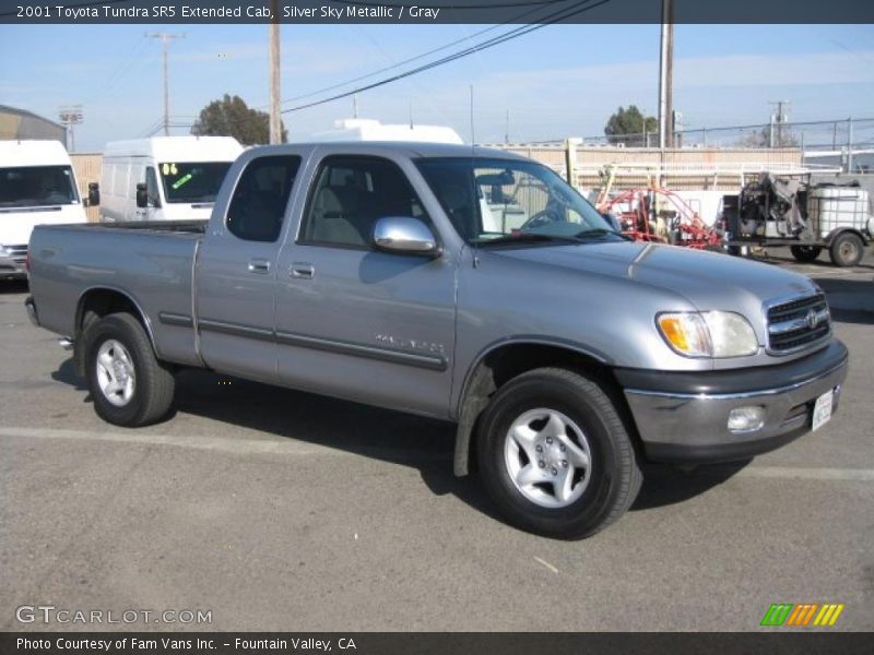 Silver Sky Metallic / Gray 2001 Toyota Tundra SR5 Extended Cab