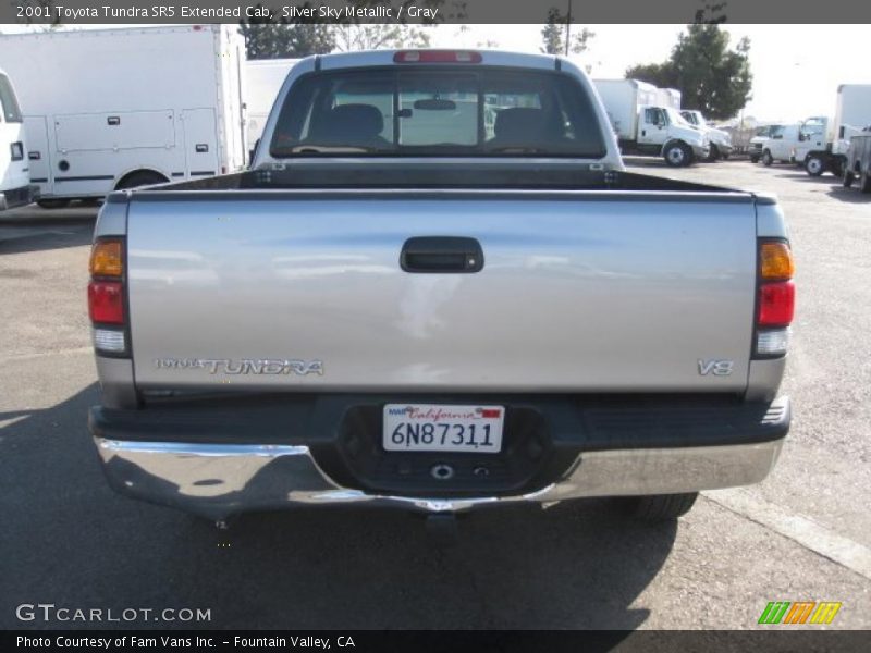 Silver Sky Metallic / Gray 2001 Toyota Tundra SR5 Extended Cab