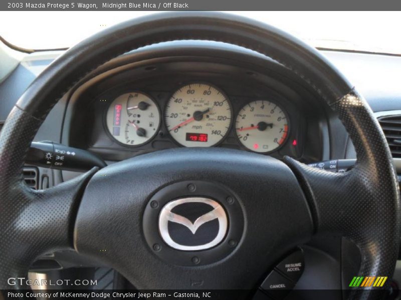 Midnight Blue Mica / Off Black 2003 Mazda Protege 5 Wagon