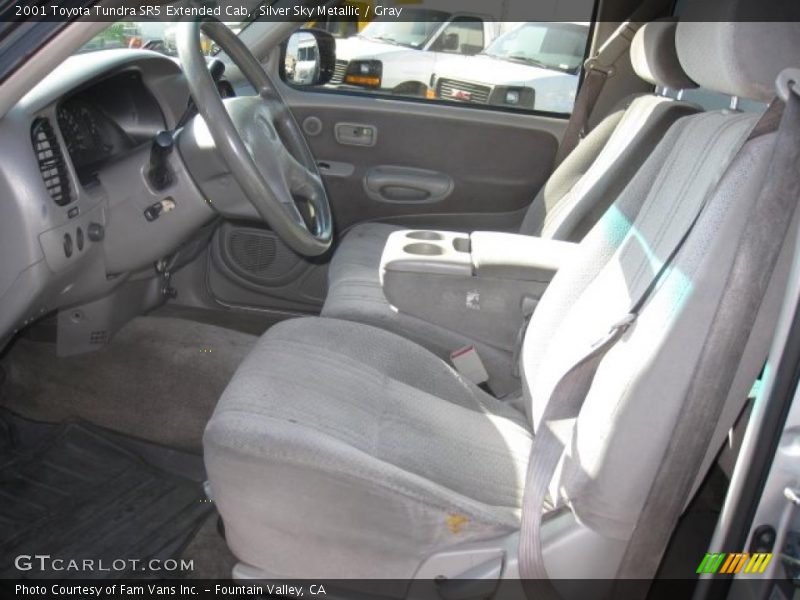 Silver Sky Metallic / Gray 2001 Toyota Tundra SR5 Extended Cab