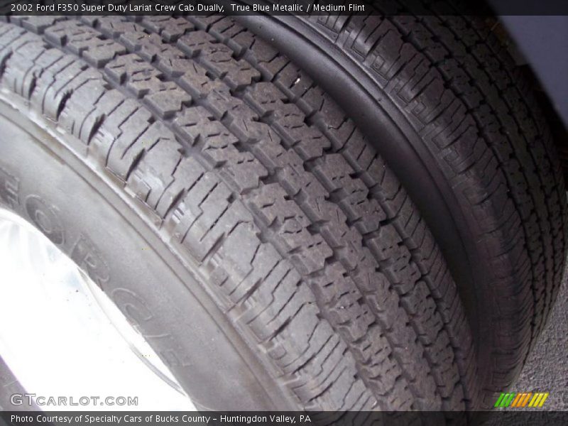 True Blue Metallic / Medium Flint 2002 Ford F350 Super Duty Lariat Crew Cab Dually