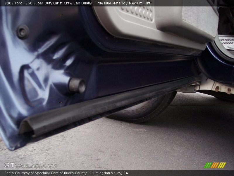 True Blue Metallic / Medium Flint 2002 Ford F350 Super Duty Lariat Crew Cab Dually