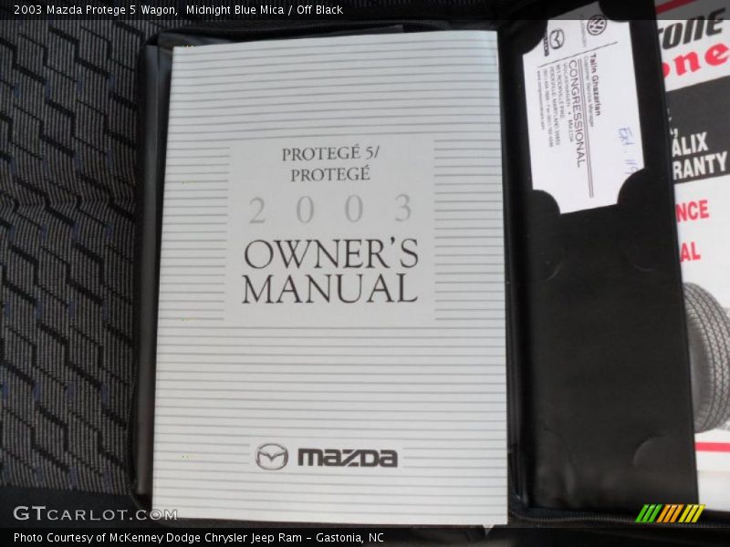 Midnight Blue Mica / Off Black 2003 Mazda Protege 5 Wagon