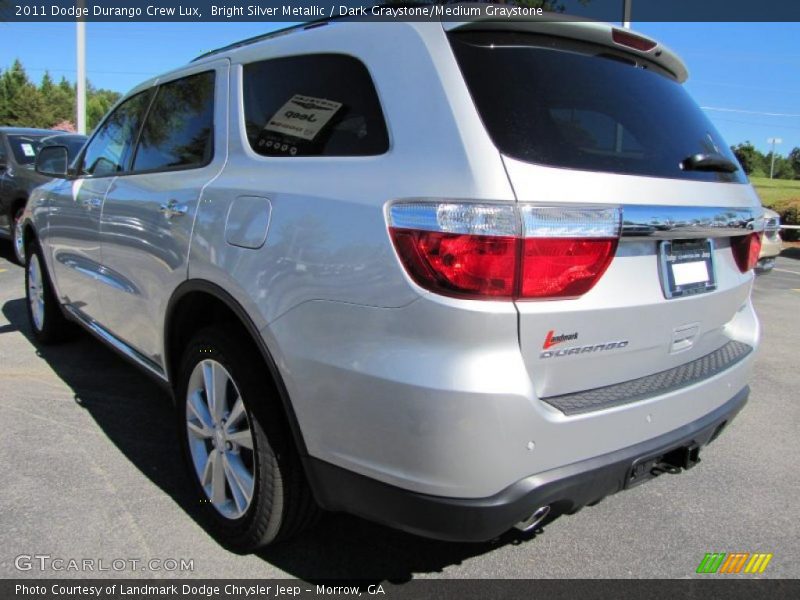 Bright Silver Metallic / Dark Graystone/Medium Graystone 2011 Dodge Durango Crew Lux