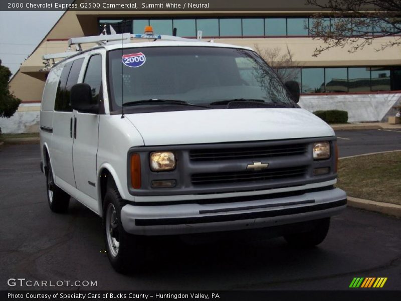 Summit White / Neutral 2000 Chevrolet Express G2500 Commercial