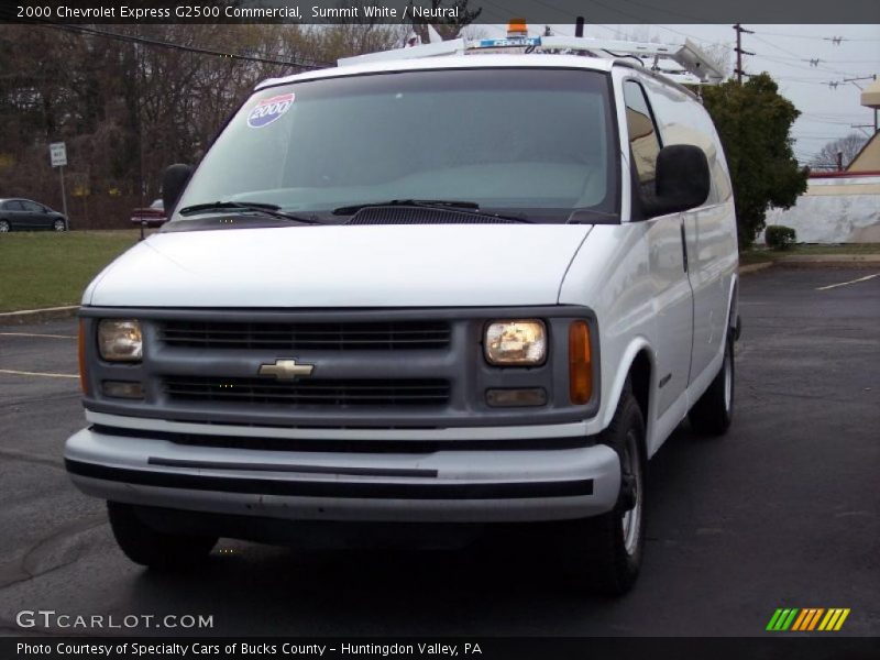 Summit White / Neutral 2000 Chevrolet Express G2500 Commercial