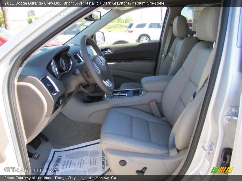  2011 Durango Crew Lux Dark Graystone/Medium Graystone Interior