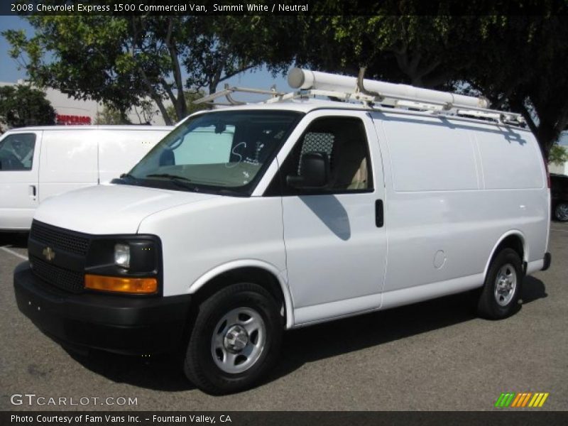 Summit White / Neutral 2008 Chevrolet Express 1500 Commercial Van