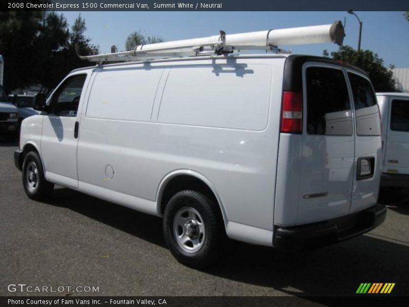 Summit White / Neutral 2008 Chevrolet Express 1500 Commercial Van