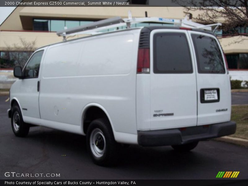 Summit White / Neutral 2000 Chevrolet Express G2500 Commercial