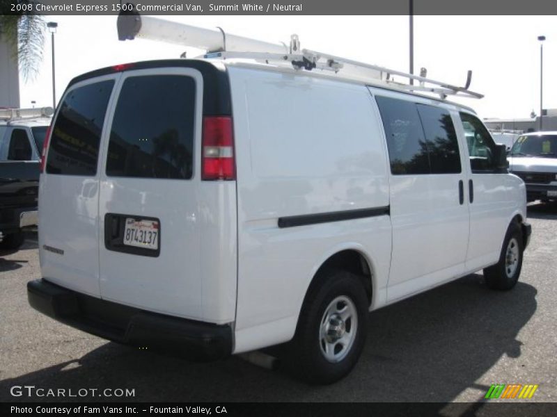 Summit White / Neutral 2008 Chevrolet Express 1500 Commercial Van