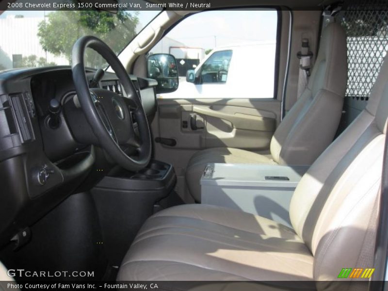Summit White / Neutral 2008 Chevrolet Express 1500 Commercial Van