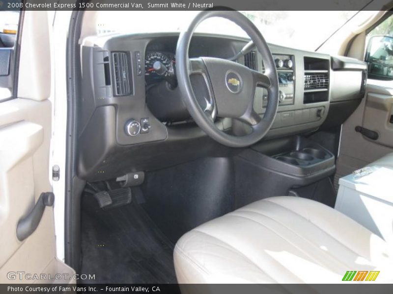 Summit White / Neutral 2008 Chevrolet Express 1500 Commercial Van