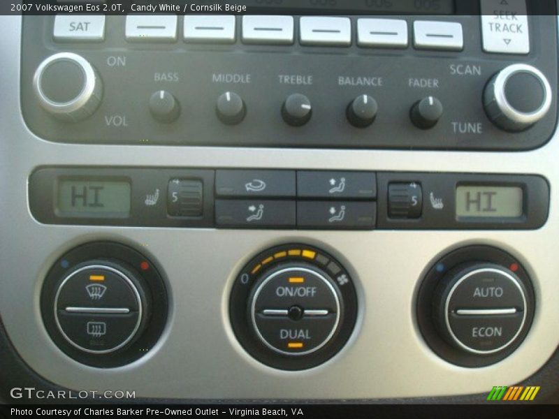 Candy White / Cornsilk Beige 2007 Volkswagen Eos 2.0T