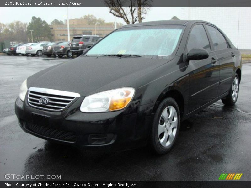 Front 3/4 View of 2008 Spectra EX Sedan