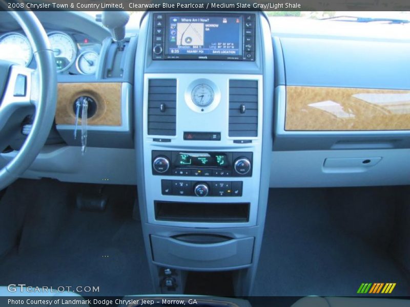 Clearwater Blue Pearlcoat / Medium Slate Gray/Light Shale 2008 Chrysler Town & Country Limited