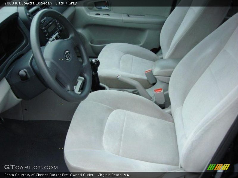  2008 Spectra EX Sedan Gray Interior