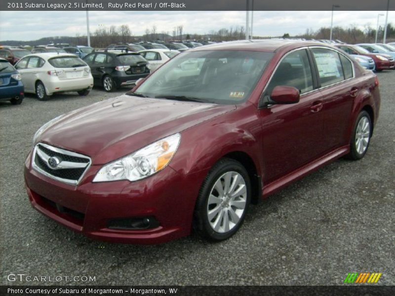 Ruby Red Pearl / Off-Black 2011 Subaru Legacy 2.5i Limited