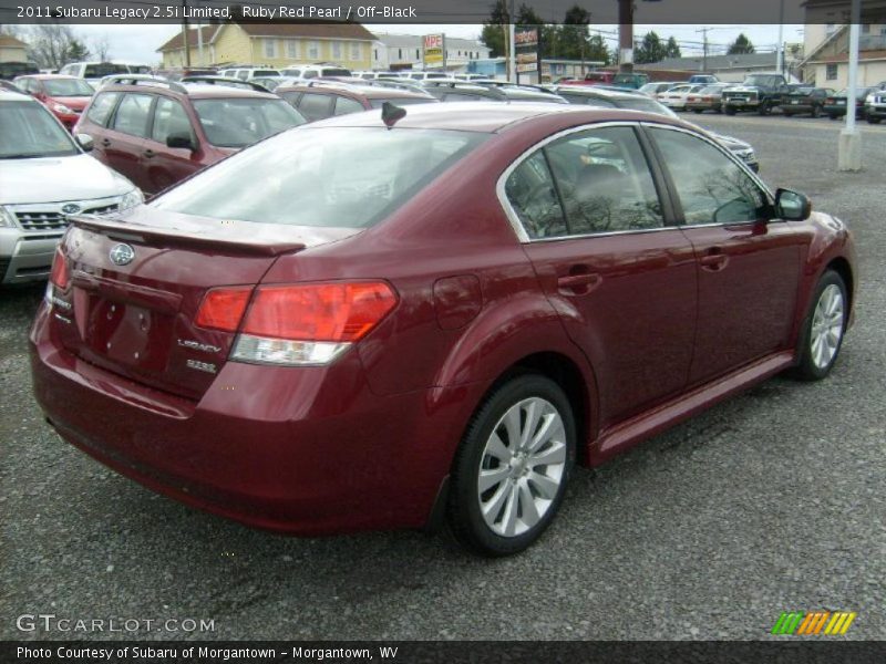 Ruby Red Pearl / Off-Black 2011 Subaru Legacy 2.5i Limited