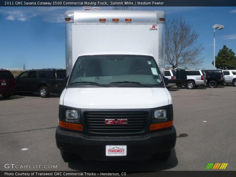 Summit White / Medium Pewter 2011 GMC Savana Cutaway 3500 Commercial Moving Truck