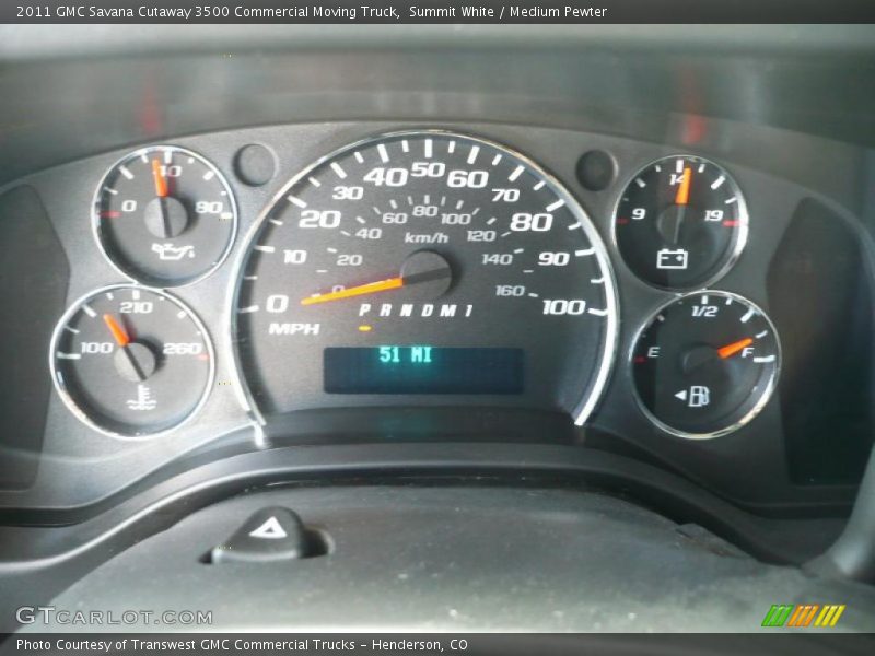 Summit White / Medium Pewter 2011 GMC Savana Cutaway 3500 Commercial Moving Truck