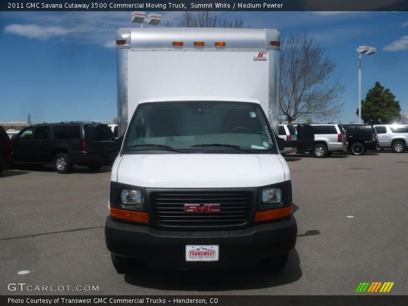 Summit White / Medium Pewter 2011 GMC Savana Cutaway 3500 Commercial Moving Truck