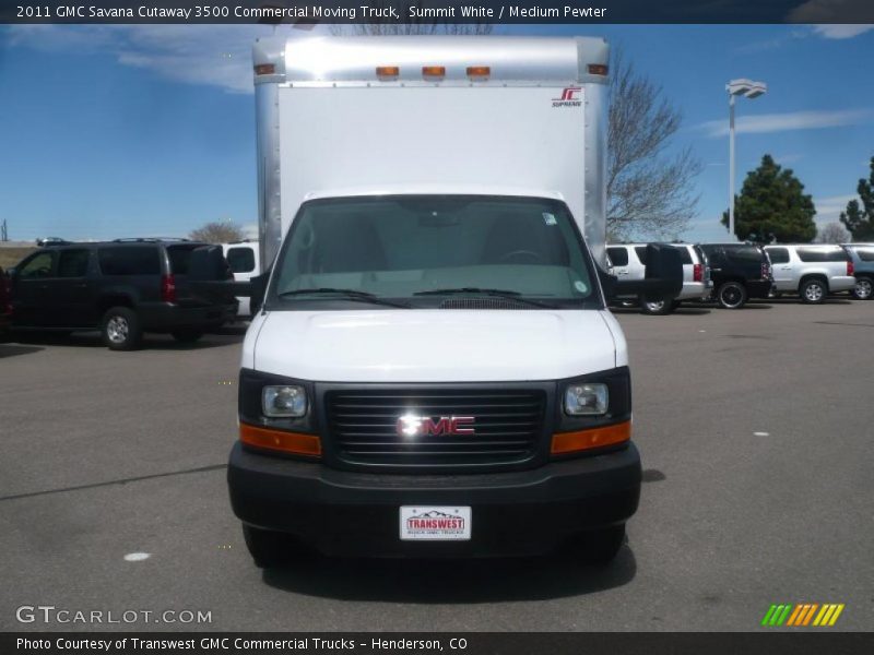 Summit White / Medium Pewter 2011 GMC Savana Cutaway 3500 Commercial Moving Truck