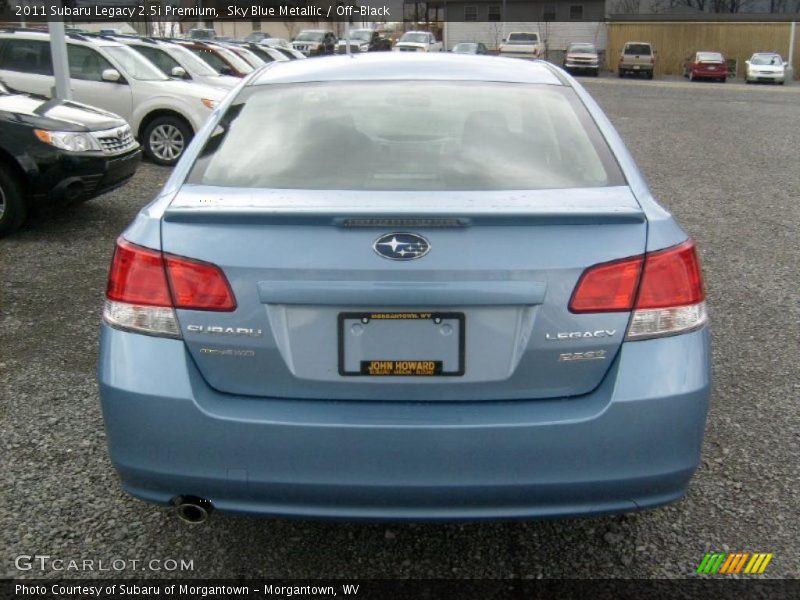 Sky Blue Metallic / Off-Black 2011 Subaru Legacy 2.5i Premium