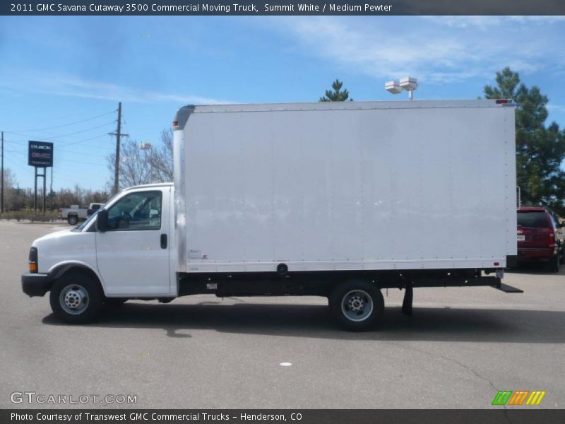 Summit White / Medium Pewter 2011 GMC Savana Cutaway 3500 Commercial Moving Truck