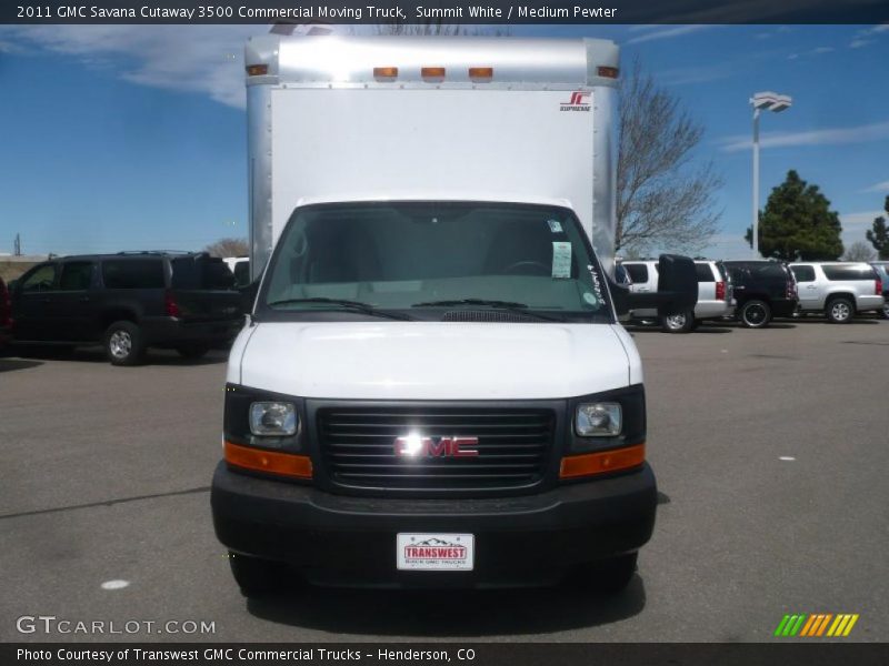 Summit White / Medium Pewter 2011 GMC Savana Cutaway 3500 Commercial Moving Truck