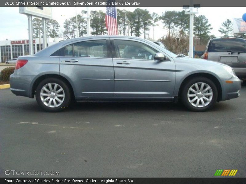 Silver Steel Metallic / Dark Slate Gray 2010 Chrysler Sebring Limited Sedan
