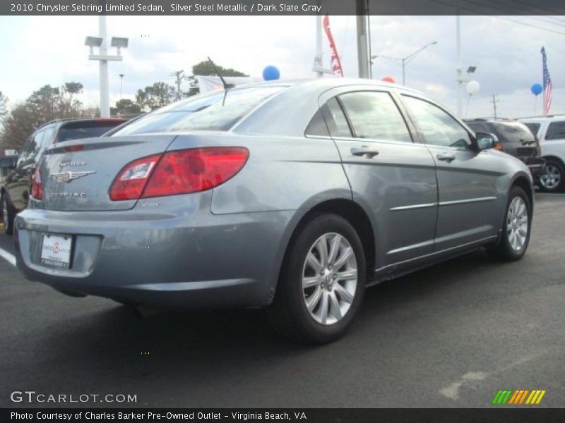 Silver Steel Metallic / Dark Slate Gray 2010 Chrysler Sebring Limited Sedan