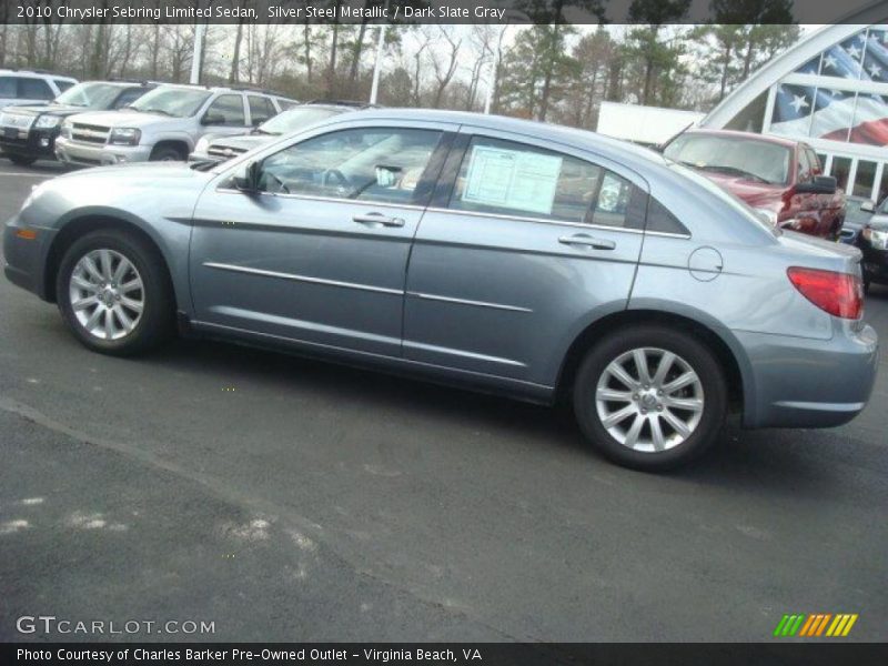 Silver Steel Metallic / Dark Slate Gray 2010 Chrysler Sebring Limited Sedan