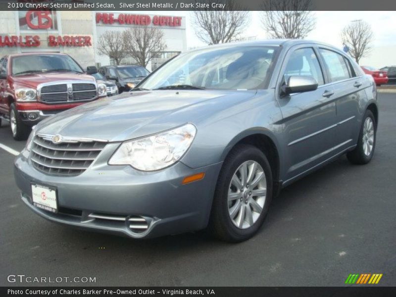 Silver Steel Metallic / Dark Slate Gray 2010 Chrysler Sebring Limited Sedan