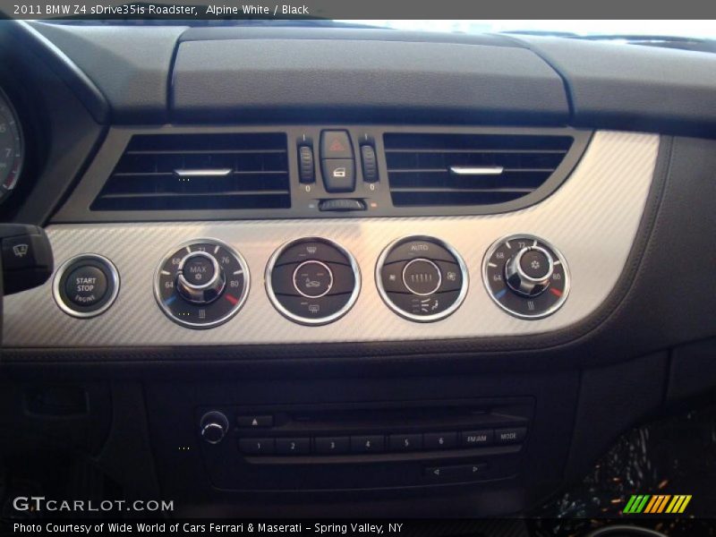 Controls of 2011 Z4 sDrive35is Roadster