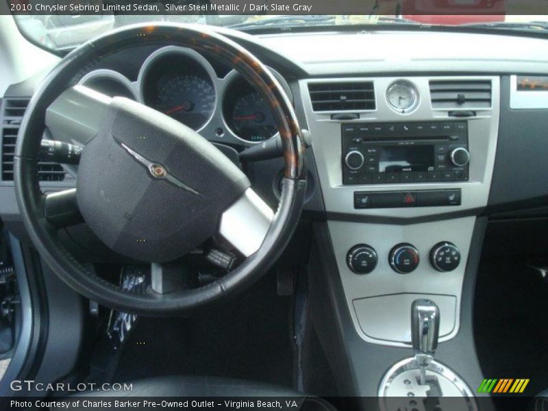 Silver Steel Metallic / Dark Slate Gray 2010 Chrysler Sebring Limited Sedan