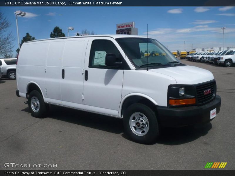 Summit White / Medium Pewter 2011 GMC Savana Van 3500 Cargo