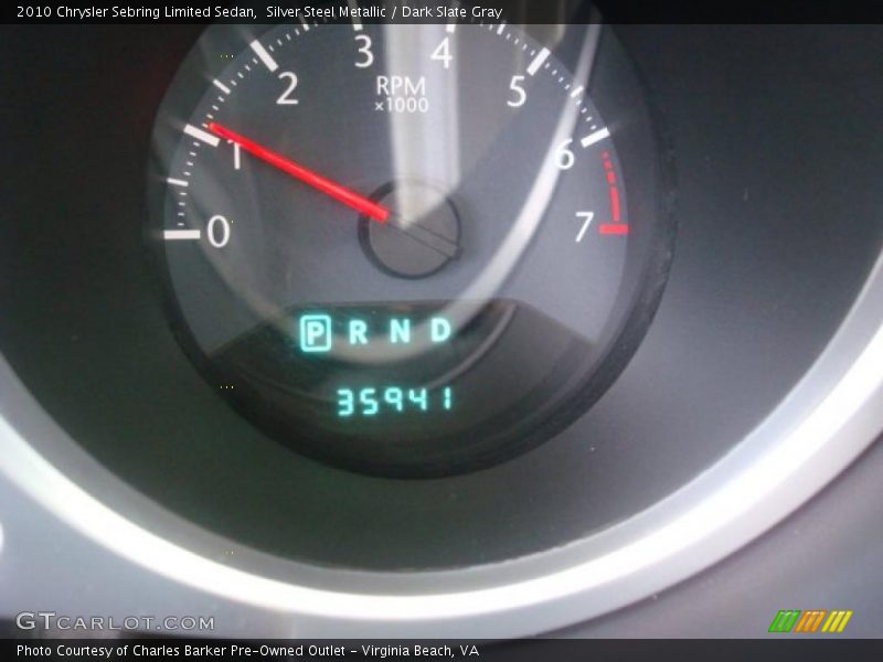 Silver Steel Metallic / Dark Slate Gray 2010 Chrysler Sebring Limited Sedan