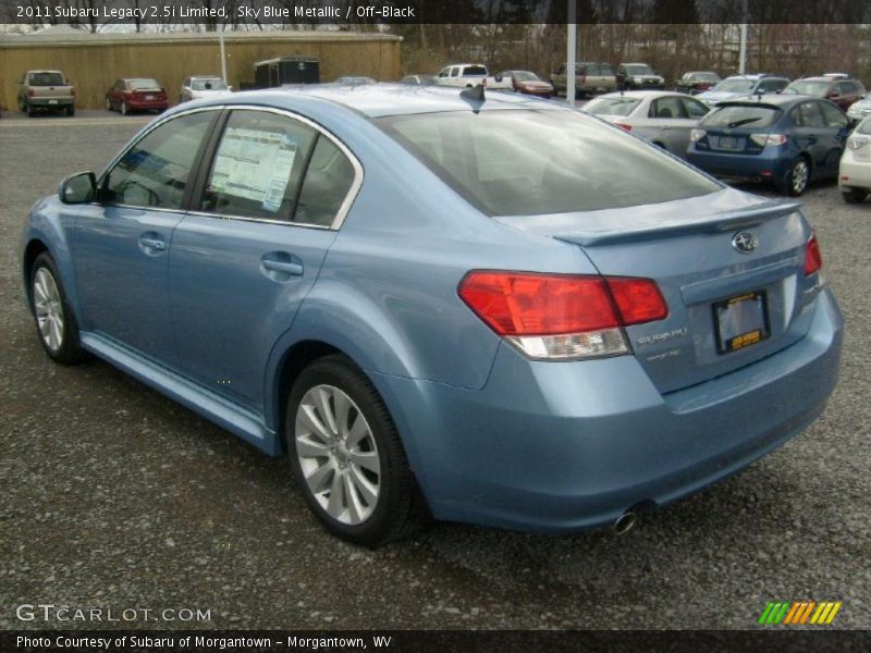 Sky Blue Metallic / Off-Black 2011 Subaru Legacy 2.5i Limited