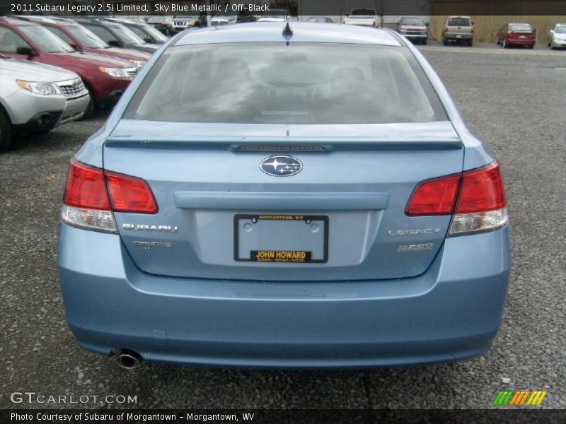 Sky Blue Metallic / Off-Black 2011 Subaru Legacy 2.5i Limited