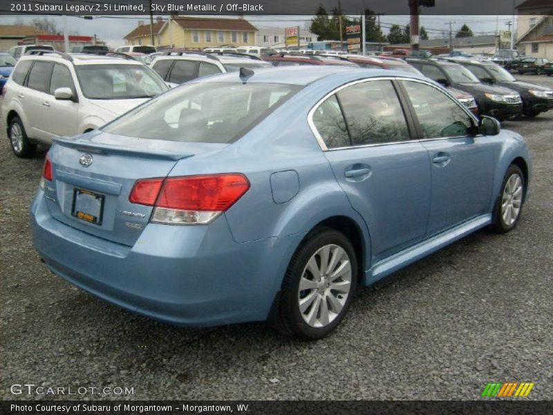 Sky Blue Metallic / Off-Black 2011 Subaru Legacy 2.5i Limited
