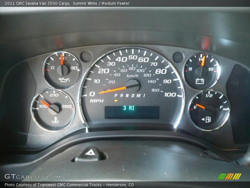 Summit White / Medium Pewter 2011 GMC Savana Van 3500 Cargo