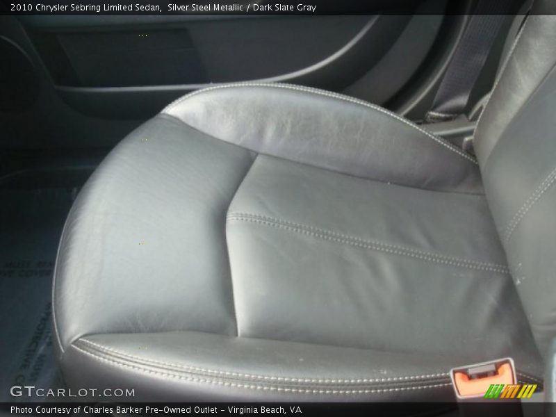 Silver Steel Metallic / Dark Slate Gray 2010 Chrysler Sebring Limited Sedan