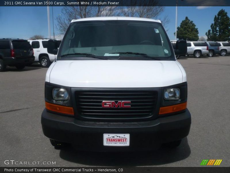 Summit White / Medium Pewter 2011 GMC Savana Van 3500 Cargo