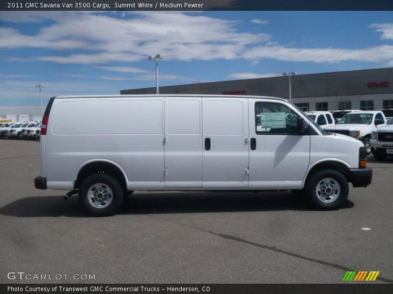 Summit White / Medium Pewter 2011 GMC Savana Van 3500 Cargo