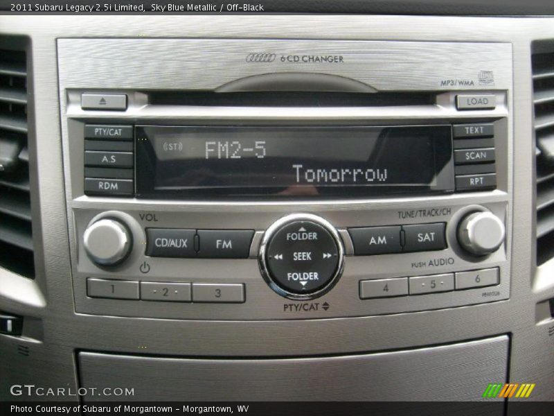Sky Blue Metallic / Off-Black 2011 Subaru Legacy 2.5i Limited