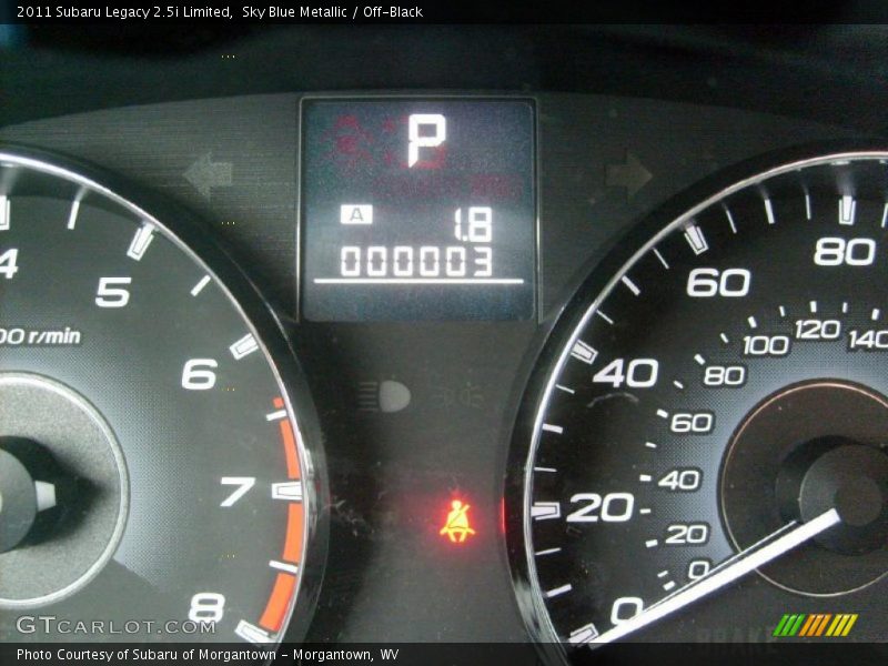 Sky Blue Metallic / Off-Black 2011 Subaru Legacy 2.5i Limited