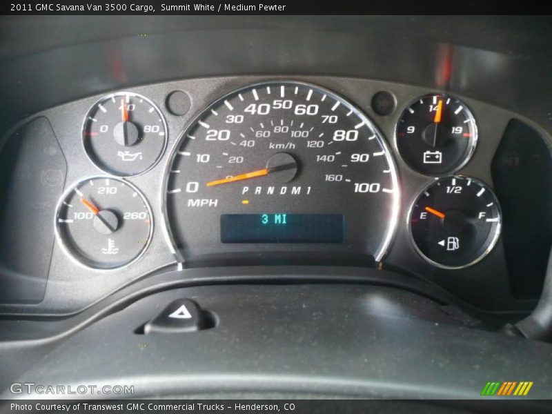 Summit White / Medium Pewter 2011 GMC Savana Van 3500 Cargo