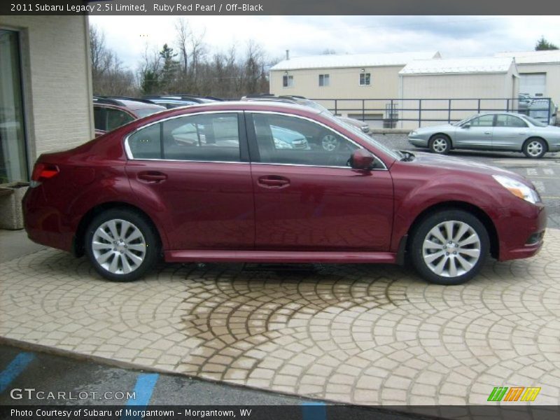 Ruby Red Pearl / Off-Black 2011 Subaru Legacy 2.5i Limited