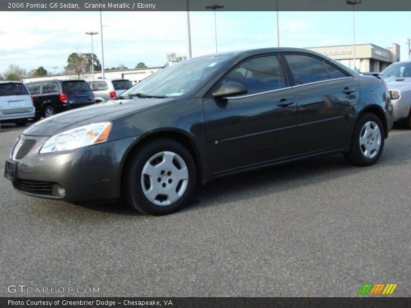Granite Metallic / Ebony 2006 Pontiac G6 Sedan